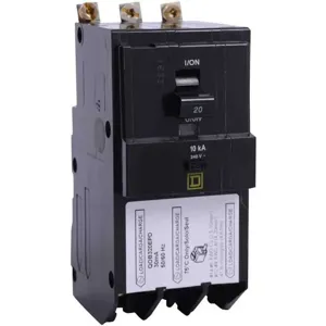 SQUARE D QOB320EPD Bolt On Circuit Breaker 20a 3p 10ka 240v | AG7FXJ 6PHL7