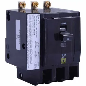 SQUARE D QOB3801021 Circuit Breaker 80a | AF9FRD 2DN05