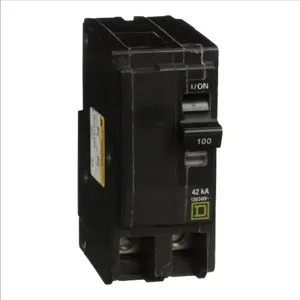 SQUARE D QOH2100 Miniature Circuit Breaker, Dual Function, Pigtail, 100A | CE6HPR