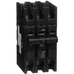 SQUARE D QOU380 Unit Mount Circuit Breaker Qou 3p 80a | AG7EBE 6B009