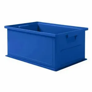 SSI 1462.191308BL1 Straight Wall Container, 5.5 Gal, 19 x 13 x 8 Inch Size, Stackable | CU4GQC 9UEJ6