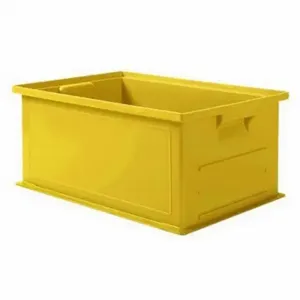 SSI 1462.191308YL1 Straight Wall Container, 5.5 Gal, 19 x 13 x 8 Inch Size, Stackable | CU4GQA 8EJP7