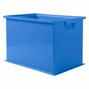 SSI 1462.191312BL1 Straight Wall Container, 8.8 Gal, 19 x 13 x 12 Inch Size, Stackable | CU4GQD 9LEZ8