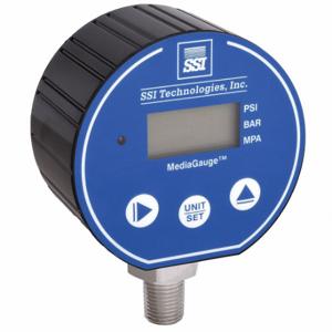 SSI MG-5000-A-MD-R Digital Vacuum Gauge With Transmitter, 0 To 5000 PSI, 4 To 20Ma Dc, 3 Inch Dial Size | CU4GPV 45MU02