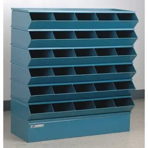 STACKBIN 3-230SSB Sectional Stacking Bin Unit, 36 Inch X 13 Inch X 37 Inch Size, Std, 30 Compartments, Blue | CU4GQJ 45NH53