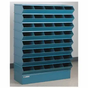 STACKBIN 3-240SSB Sectional Stacking Bin Unit, 13 Inch X 37 Inch X 48 Inch Size, Std, 40 Compartments, Blue | CU4GQG 45NH57