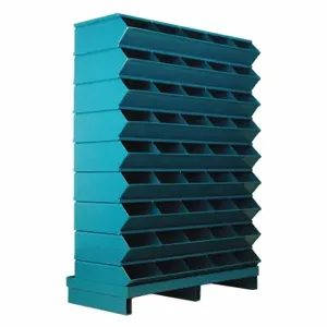 STACKBIN 3-245SSPB Sectional Stacking Bin Unit, 37 Inch X 3 1/8 Inch X 52 Inch Size, Pallet, 45 Compartments | CU4GTC 45NJ12