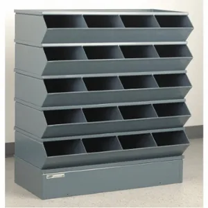 STACKBIN 3-320SSB Sectional Stacking Bin Unit, 37 Inch X 15 Inch X 43 1/2 Inch Size, Std, 20 Compartments | CU4GQN 45NH62