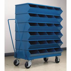 STACKBIN 3-324SSMB Sectional Stacking Bin Unit, 37 Inch X 18 3/8 Inch X 46 7/8 Inch Size, Caster | CU4GQW 45NH85