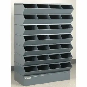 STACKBIN 3-328SSB Sectional Stacking Bin Units, 37 Inch X 15 Inch X 58 1/2 Inch Size, Std, 28 Compartments | CU4GTZ 45NH66