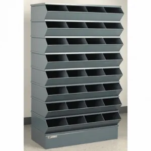 STACKBIN 3-332SSB Sectional Stacking Bin Unit, 37 Inch X 15 Inch X 65 1/2 Inch Size, Std, 32 Compartments | CU4GQQ 45NH68