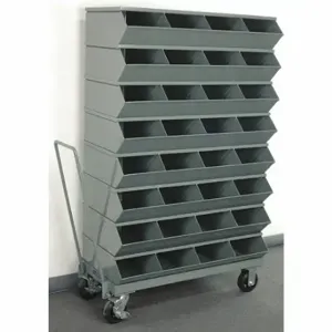 STACKBIN 3-332SSMB Sectional Stacking Bin Unit, 37 Inch X 5 3/8 Inch X 60 1/2 Inch Size, Caster | CU4GUX 45NH88