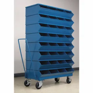 STACKBIN 3-332SSMB Sectional Stacking Bin Unit, 37 Inch X 5 3/8 Inch X 60 1/2 Inch Size, Caster | CU4GTT 45NH89