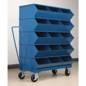 STACKBIN 3-415SSMB Sectional Stacking Bin Units, 37 Inch X 20 1/2 Inch X 49 3/4 Inch Size, Caster | CU4GUU 45NH95