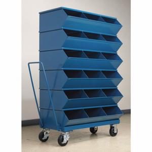 STACKBIN 3-418SSMB Sectional Stacking Bin Unit, 37 Inch X 5 3/8 Inch X 58 5/8 Inch Size, Caster | CU4GTP 45NH97