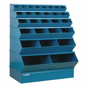 STACKBIN 3-5028SSB Sectional Stacking Bin Units, 37 Inch X 24 Inch X 53 Inch Size, Std, 28 Compartments, Blue | CU4GUJ 45NJ36