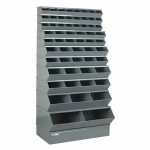 STACKBIN 3-5059SSB Sectional Stacking Bin Unit, 37 Inch X 24 Inch X 76 Inch Size, Std, 59 Compartments, Gray | CU4GRV 45NJ37