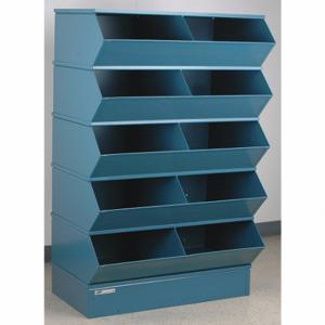 STACKBIN 3-510SSB Sectional Stacking Bin Unit, 37 Inch X 24 Inch X 55 Inch Size, Std, 10 Compartments, Blue | CU4GRT 45NH81