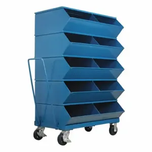 STACKBIN 3-510SSMB Sectional Stacking Bin Unit, 37 Inch X 5 3/8 Inch X 58 5/8 Inch Size, Caster | CU4GTN 45NJ04