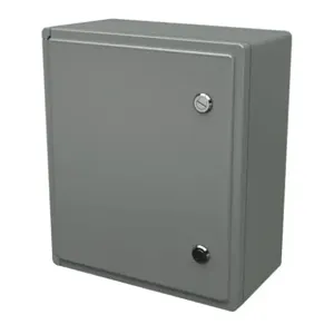 STAHLIN CL1513HL Enclosure, 15 x 13 x 7 Inch Size, Wall Mount, Fiberglass Reinforced Polyester, Gray | CV7JWY