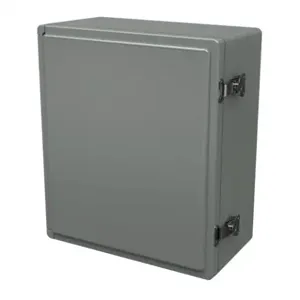 STAHLIN CL1513HLL Enclosure, 15 x 13 x 7 Inch Size, Wall Mount, Fiberglass Reinforced Polyester, Gray | CV7JWZ