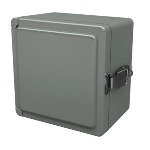 STAHLIN CL707HPL Enclosure, 7 x 7 x 5 Inch Size, Wall Mount, Fiberglass Reinforced Polyester, Gray | CV7JXE