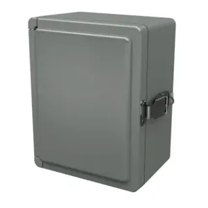 STAHLIN CL907HPL Enclosure, 9 x 7 x 5 Inch Size, Wall Mount, Fiberglass Reinforced Polyester, Gray | CV7JXJ