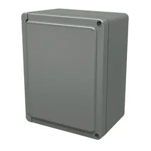 STAHLIN CL907HW Enclosure, 9 x 7 x 5 Inch Size, Wall Mount, Fiberglass Reinforced Polyester, Gray | CV7JXK