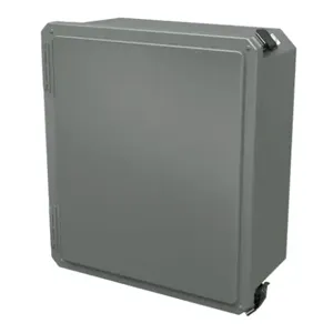 STAHLIN DS141206HPL Enclosure, 14 x 12 x 6 Inch Size, Wall Mount, Fiberglass Reinforced Polyester, Gray | CV7JYC