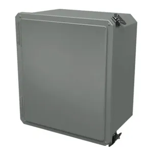 STAHLIN DS141208HLL Enclosure, 14 x 12 x 8 Inch Size, Wall Mount, Fiberglass Reinforced Polyester, Gray | CV7JYF