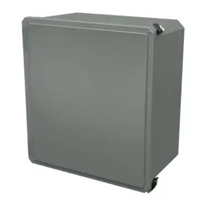 STAHLIN DS181610HPL Enclosure, 18 x 16 x 10 Inch Size, Wall Mount, Fiberglass Reinforced Polyester, Gray | CV7JYQ