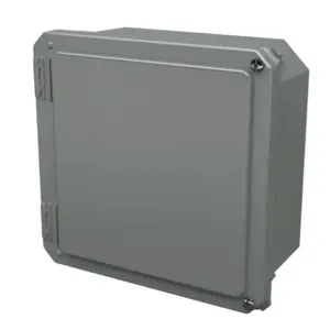 STAHLIN DS80804HW Enclosure, 8 x 8 x 4 Inch Size, Wall Mount, Fiberglass Reinforced Polyester, Gray | CV7JZE