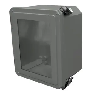 STAHLIN DSW100806HPL Enclosure, 10 x 8 x 6 Inch Size, Wall Mount, Fiberglass Reinforced Polyester, Gray | CV7JZN