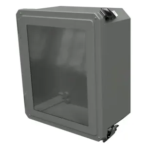 STAHLIN DSW121006HPL Enclosure, 12 x 10 x 6 Inch Size, Wall Mount, Fiberglass Reinforced Polyester, Gray | CV7JZP