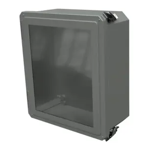 STAHLIN DSW141206HPL Enclosure, 14 x 12 x 6 Inch Size, Wall Mount, Fiberglass Reinforced Polyester, Gray | CV7JZQ