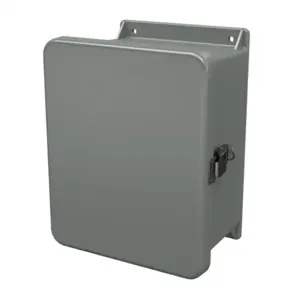 STAHLIN J100806HPL Enclosure, 10 x 8 x 6 Inch Size, Wall Mount, Fiberglass Reinforced Polyester, Gray | CV7LAH