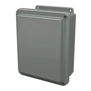 STAHLIN J1008HWA Enclosure, 10 x 8 x 5 Inch Size, Wall Mount, Fiberglass Reinforced Polyester, Gray | CV7LAT