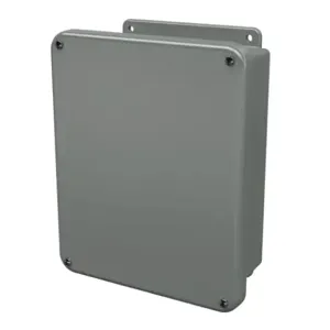 STAHLIN J1008W Enclosure, 10 x 8 x 4 Inch Size, Wall Mount, Fiberglass Reinforced Polyester, Gray | CV7LAU