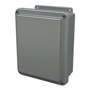 STAHLIN J1008WA Enclosure, 10 x 8 x 5 Inch Size, Wall Mount, Fiberglass Reinforced Polyester, Gray | CV7LAV