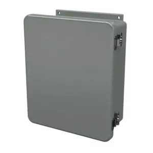 STAHLIN J1210HLL Enclosure, 12 x 10 x 5 Inch Size, Wall Mount, Fiberglass Reinforced Polyester, Gray | CV7LAX