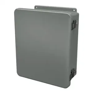 STAHLIN J1210HPL Enclosure, 12 x 10 x 5 Inch Size, Wall Mount, Fiberglass Reinforced Polyester, Gray | CV7LAY