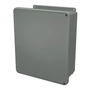 STAHLIN J1412HW Enclosure, 14 x 12 x 6 Inch Size, Wall Mount, Fiberglass Reinforced Polyester, Gray | CV7LBE