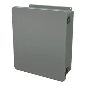 STAHLIN J1614HPL Enclosure, 16 x 14 x 6 Inch Size, Wall Mount, Fiberglass Reinforced Polyester, Gray | CV7LBJ