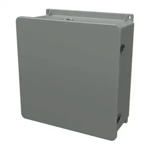 STAHLIN J2424HPL Enclosure, 24 x 24 x 10 Inch Size, Wall Mount, Fiberglass Reinforced Polyester, Gray | CV7LBZ