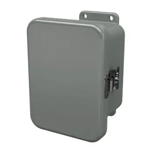 STAHLIN J604HLL Enclosure, 6 x 4 x 4 Inch Size, Wall Mount, Fiberglass Reinforced Polyester, Gray | CV7LCC