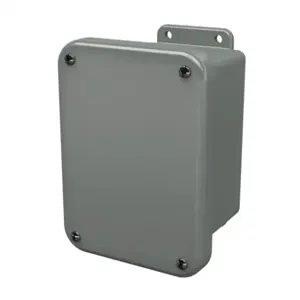 STAHLIN J604W Enclosure, 6 x 4 x 4 Inch Size, Wall Mount, Fiberglass Reinforced Polyester, Gray | CV7LCF