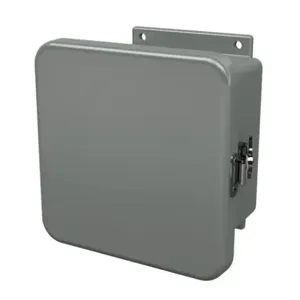 STAHLIN J606HLL Enclosure, 6 x 6 x 4 Inch Size, Wall Mount, Fiberglass Reinforced Polyester, Gray | CV7LCG