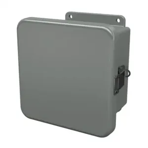 STAHLIN J606HPL Enclosure, 6 x 6 x 4 Inch Size, Wall Mount, Fiberglass Reinforced Polyester, Gray | CV7LCH