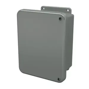 STAHLIN J806HW Enclosure, 8 x 6 x 4 Inch Size, Wall Mount, Fiberglass Reinforced Polyester, Gray | CV7LCP