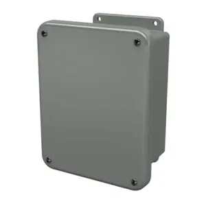 STAHLIN J806W Enclosure, 8 x 6 x 4 Inch Size, Wall Mount, Fiberglass Reinforced Polyester, Gray | CV7LCQ